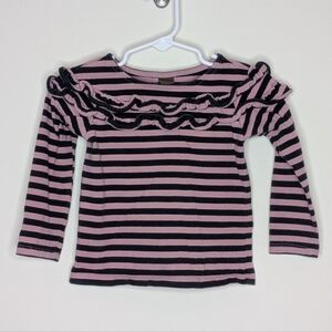 Tea Collection Stripe Ruffle Shirt 2